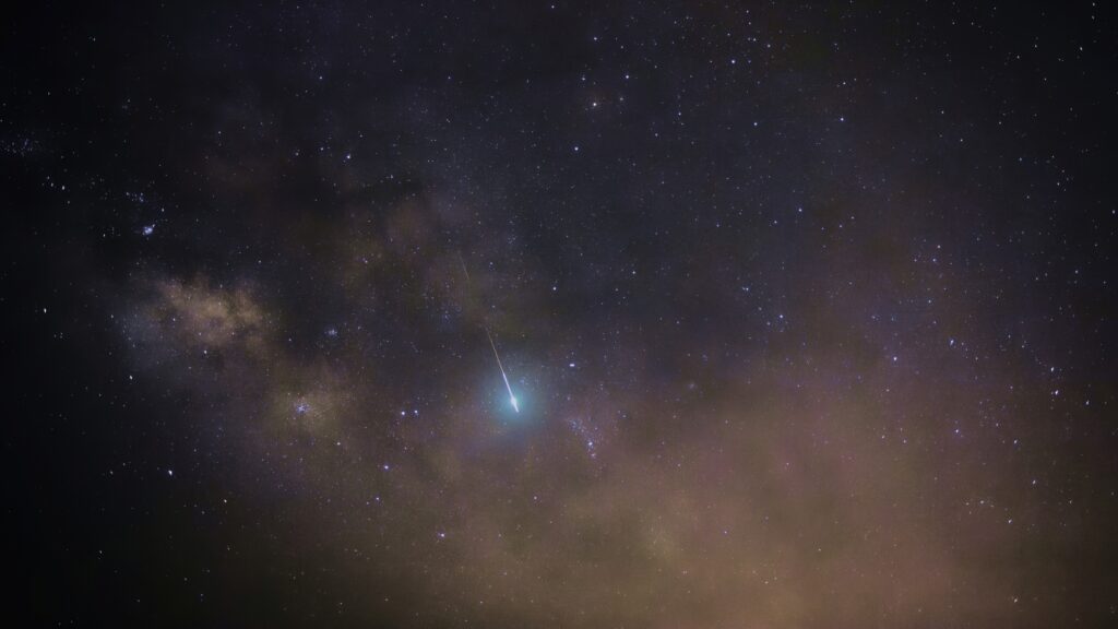 Meteor über Teneriffa