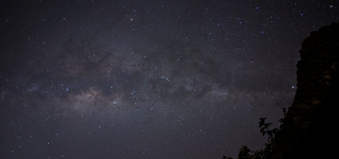 Milky way over ngorongoro crater