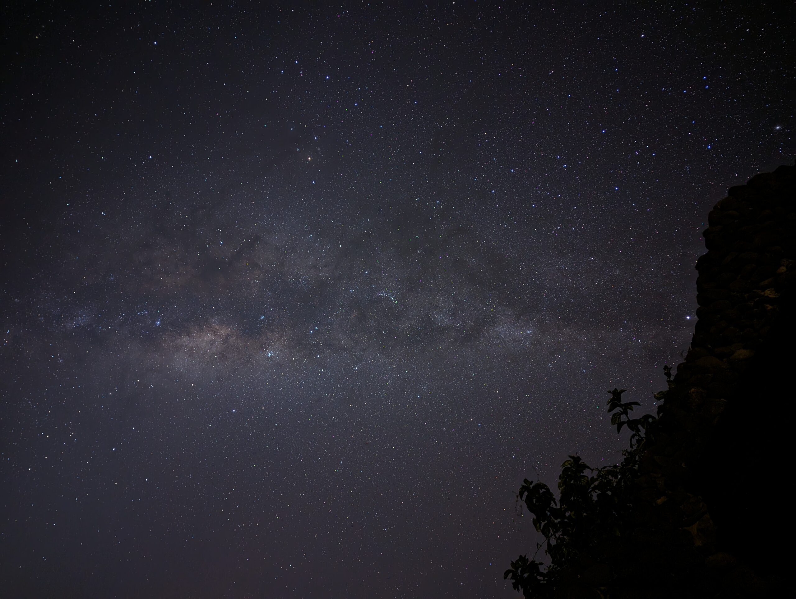 Milky way over ngorongoro crater